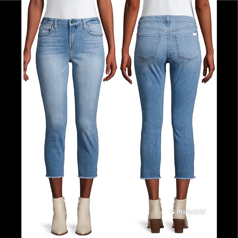 New! • 7 For All Mankind • Premium Denim Jeans • Cropped  Frayed • 0 • $99